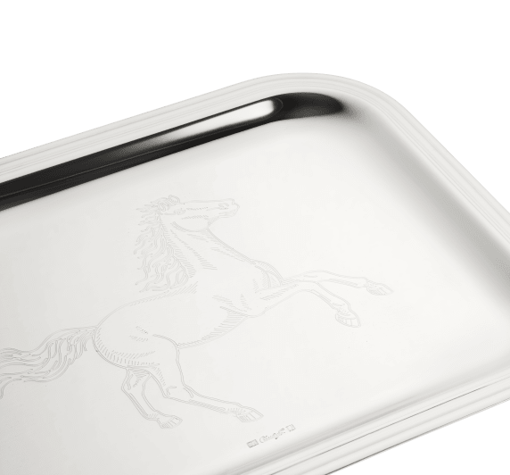 Albi Silver-Plated Lunar New Year 2026 Horse Tray - 8 x 10 in